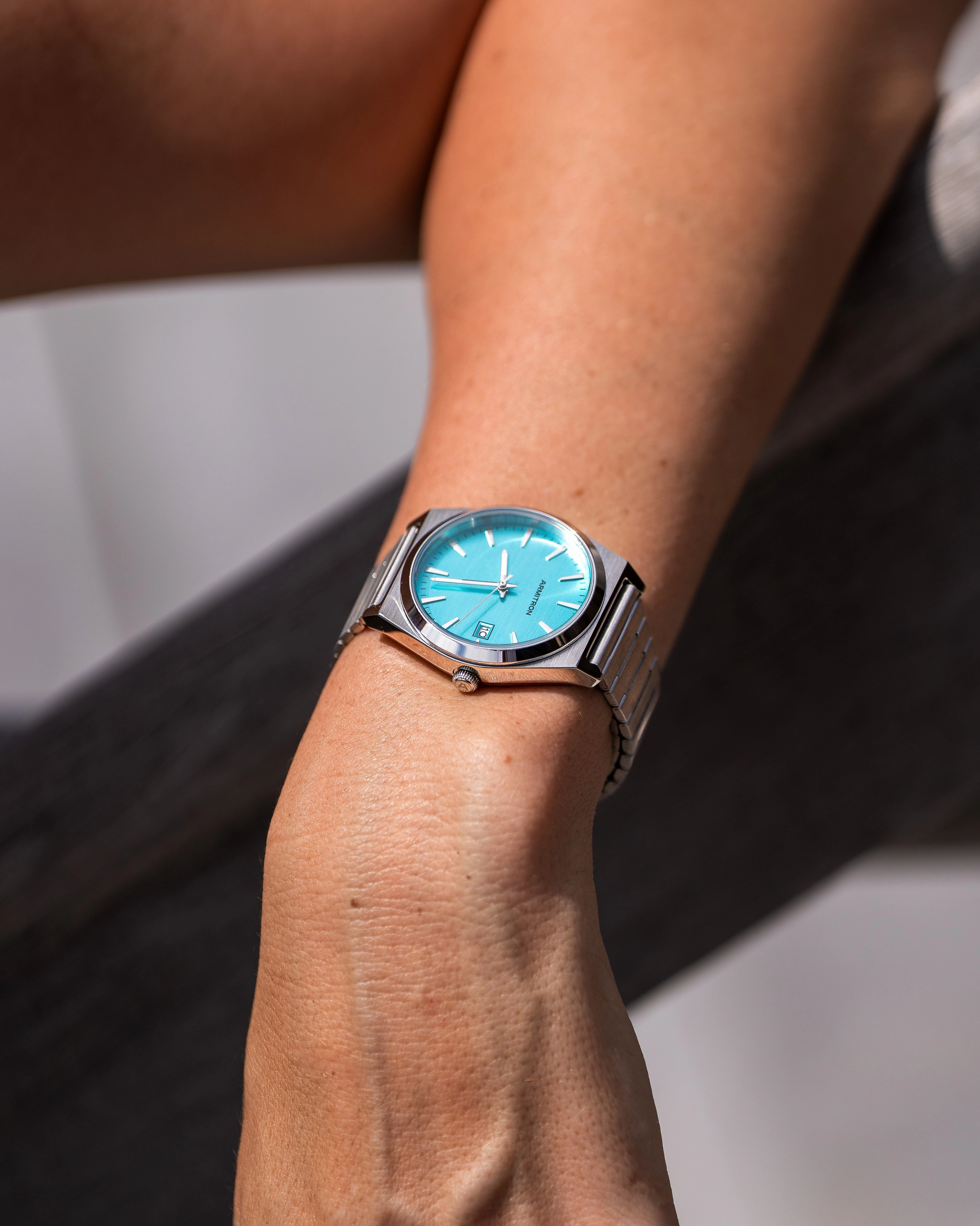 1975? | 34.5mm, Aqua/Silver