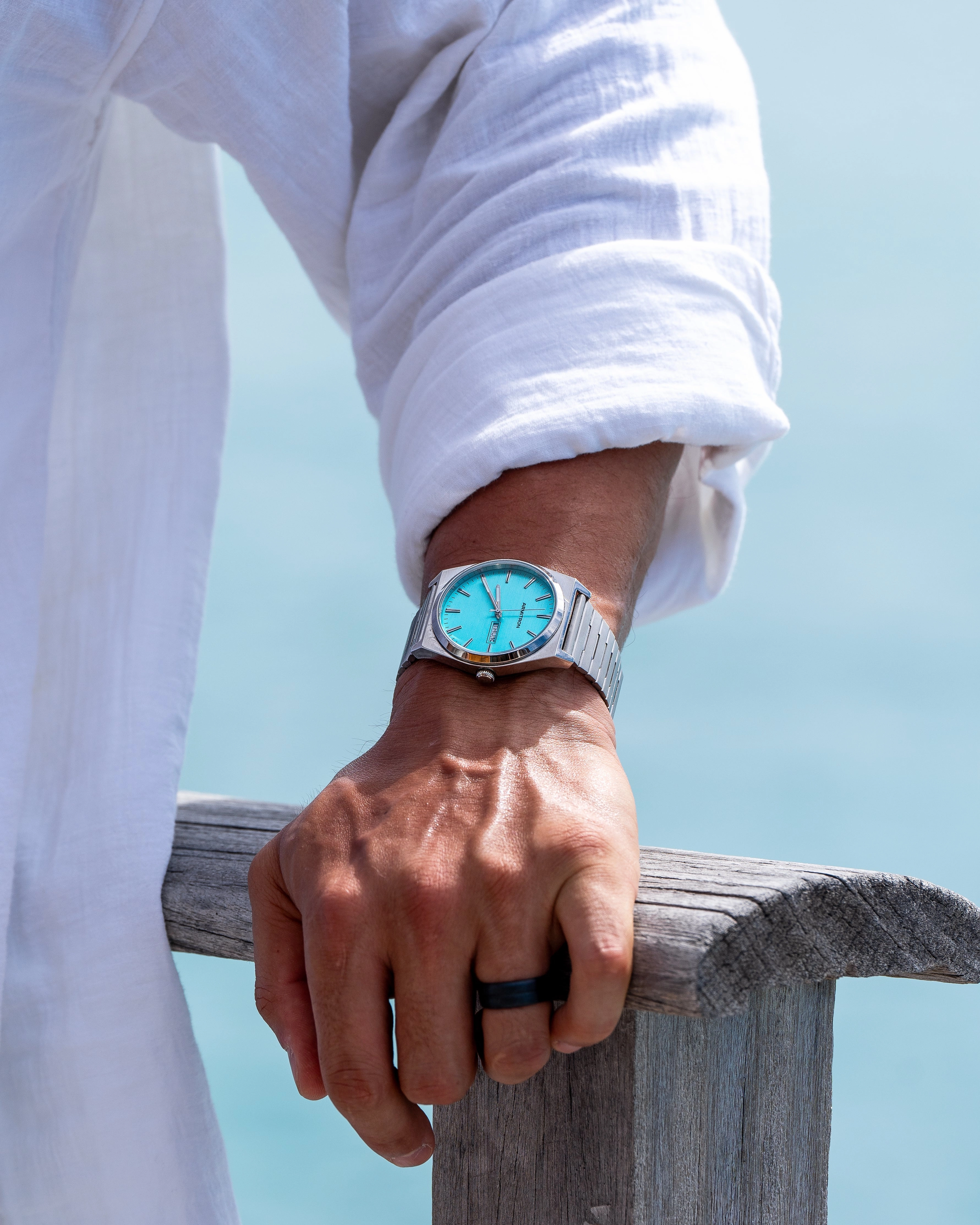 1975? | 40mm, Aqua/Silver