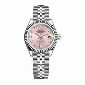 2024 Rolex Lady-Datejust 28mm - Ref: 279174-0003 - Pink Diamond Dial, Stainless Steel Jubilee Bracelet Women's Watch