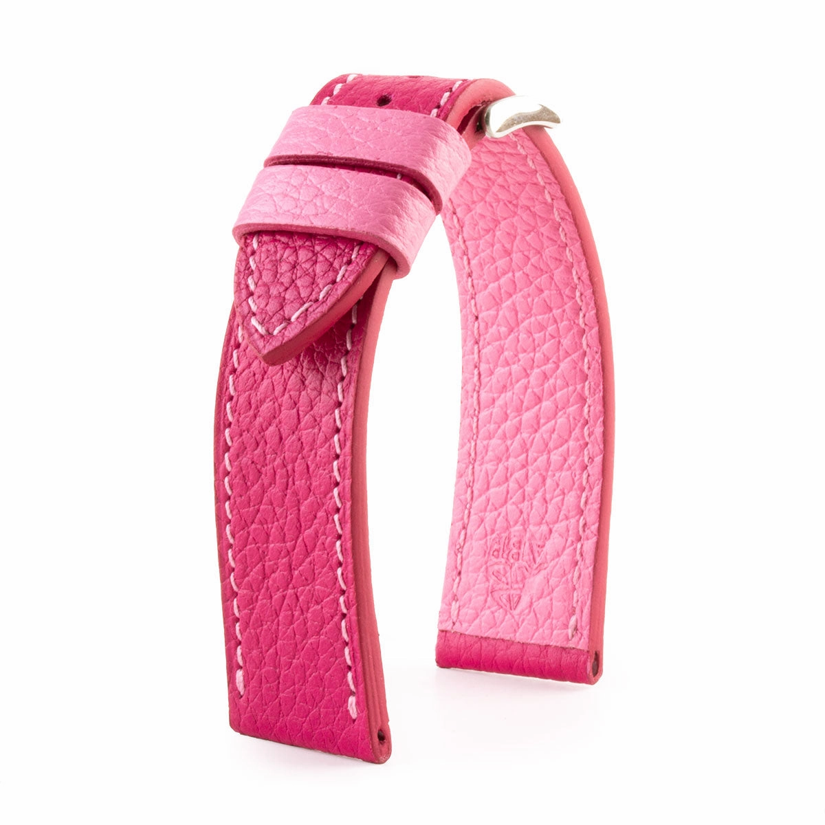 "Holi" leather watch band - Buffalo (black, blue, kaki, brown, pink)