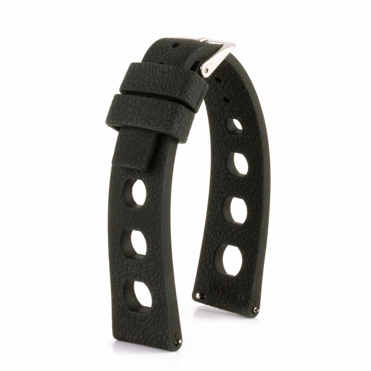 "Rallye" watch band 20mm - Rubber (black, blue, green, red...)