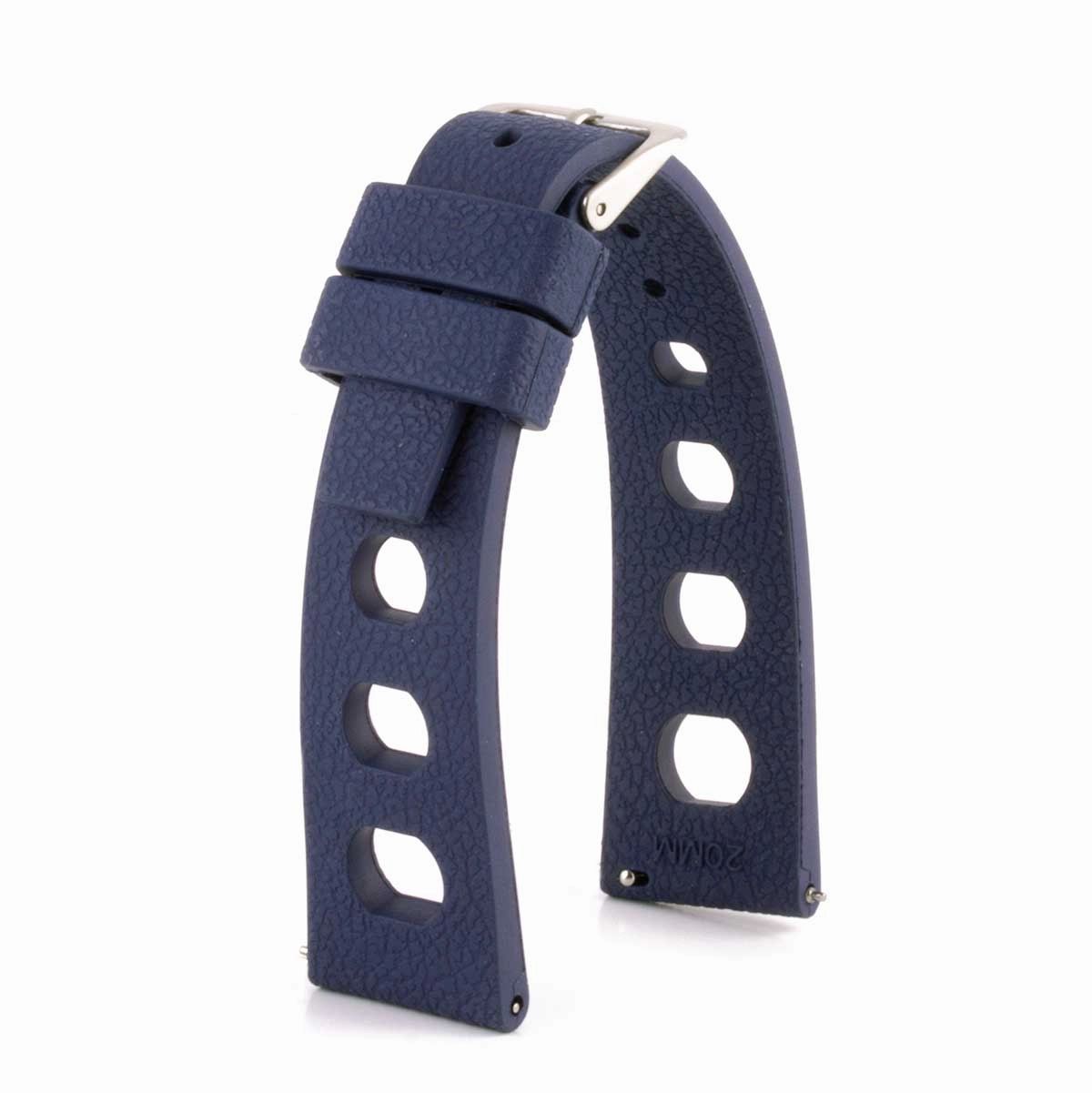 "Rallye" watch band 20mm - Rubber (black, blue, green, red...)