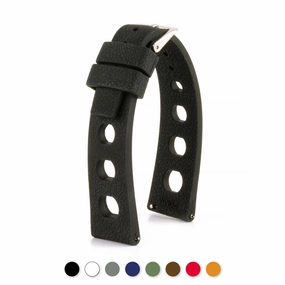 "Rallye" watch band 20mm - Rubber (black, blue, green, red...)