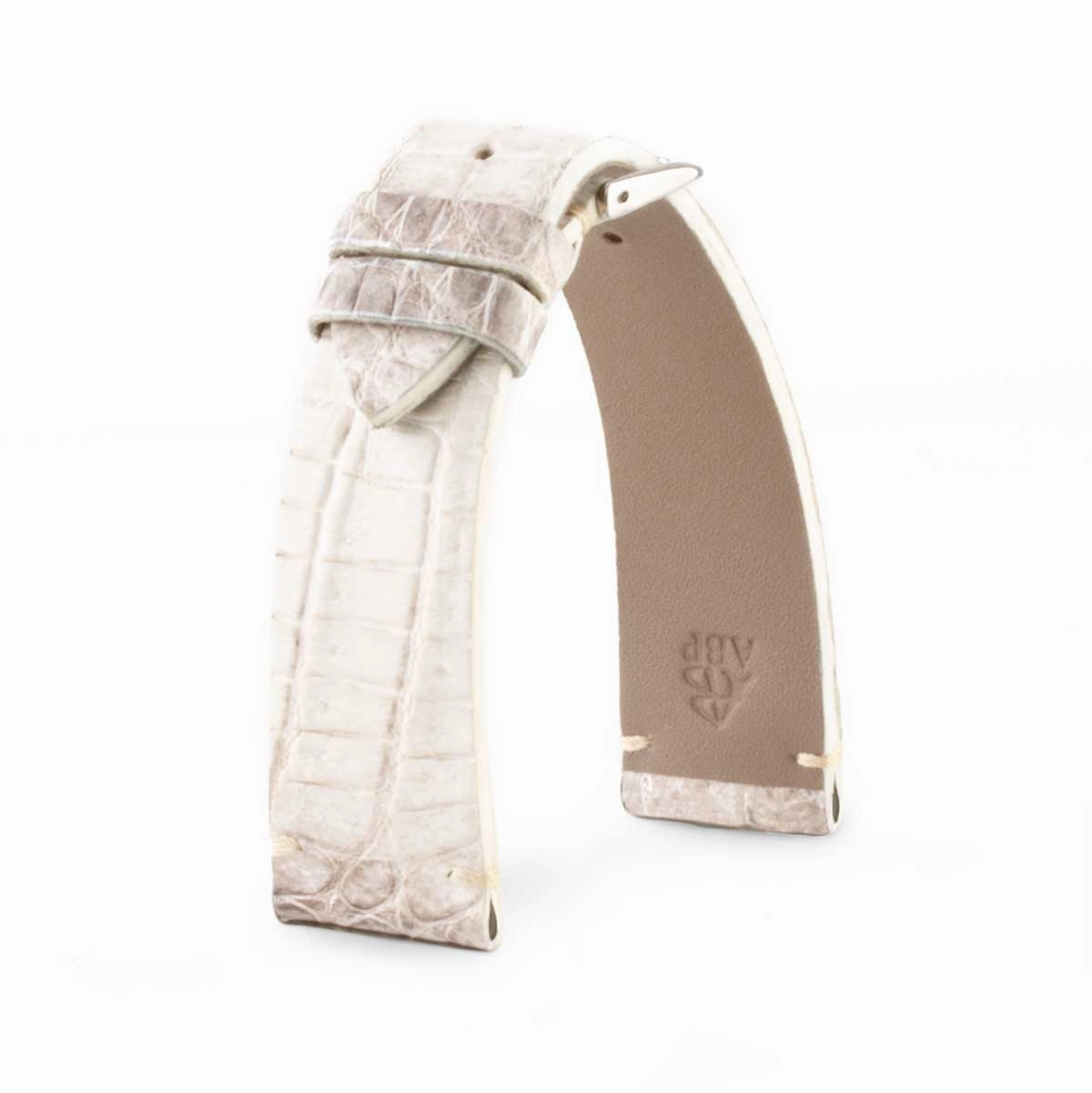 "Retro Himalaya" leather watch band - Alligator (grey, blue, green, brown, red)