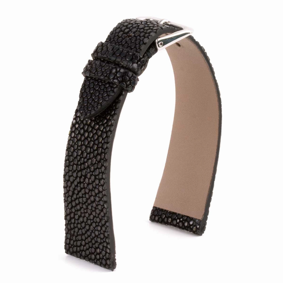 "Retro" watchband - Premium stingray leather strap (black, brown, green)