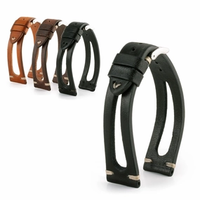 "Sparta" vintage strap  - Leather watch strap - Aged calf (black, brown)