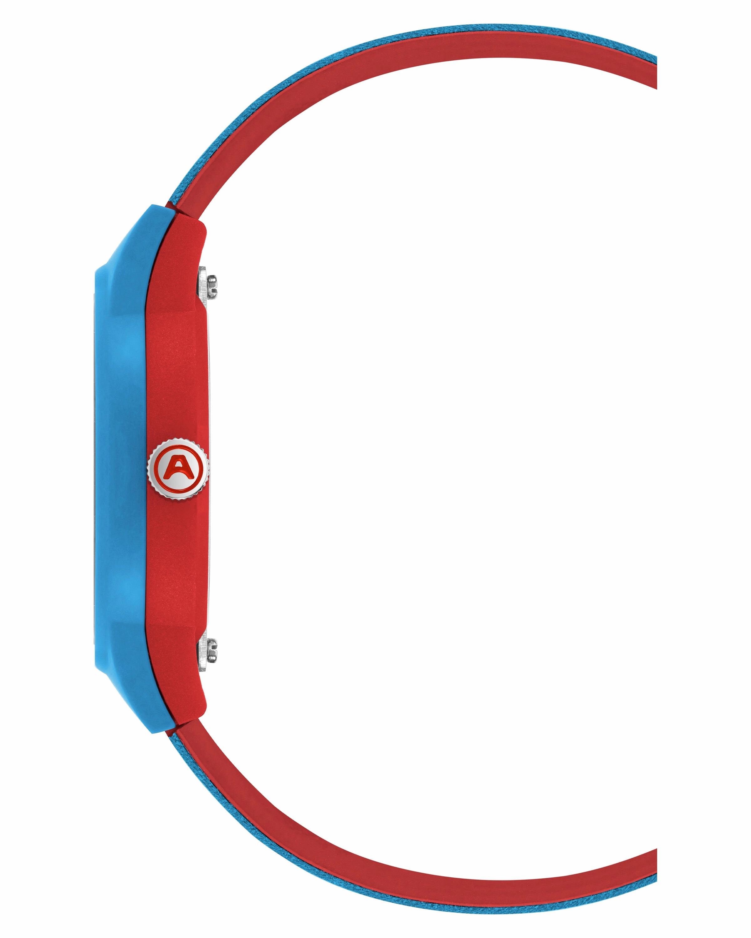 A-Watch? | 35.5mm, Light Blue with Red