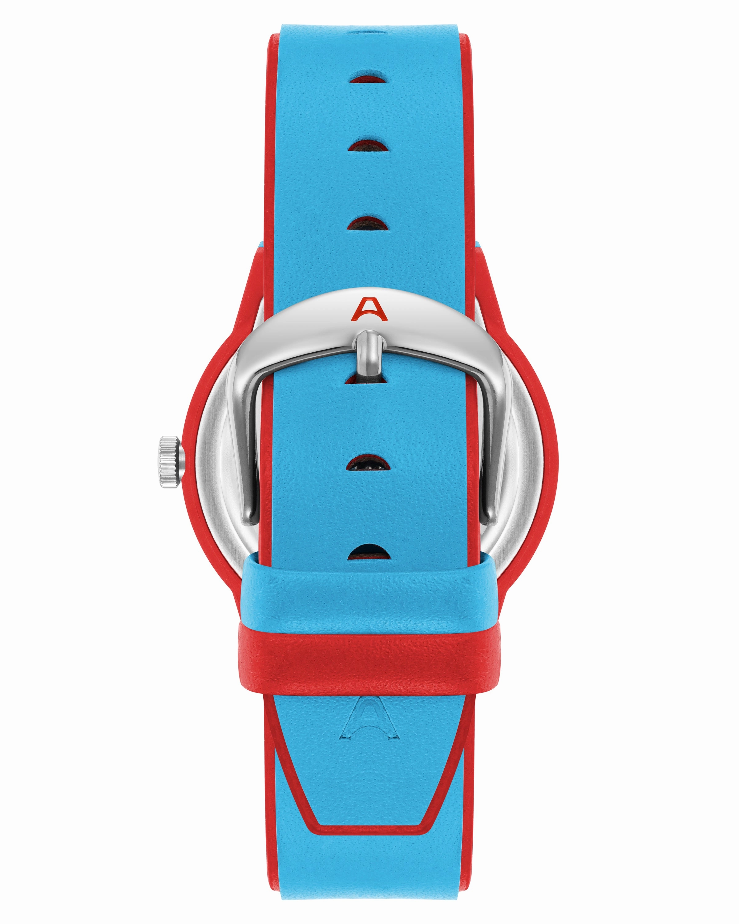 A-Watch? | 35.5mm, Light Blue with Red