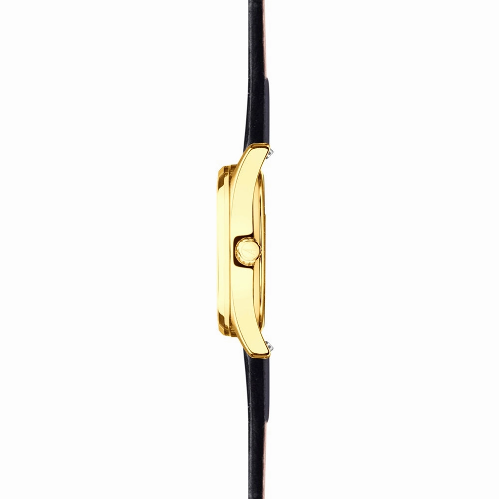 Accurist Everyday Ladies Watch Black Leather Strap 74005X