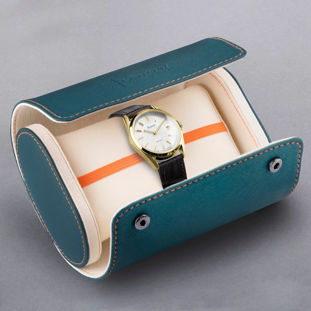 Accurist Everyday Ladies Watch Black Leather Strap 74005X