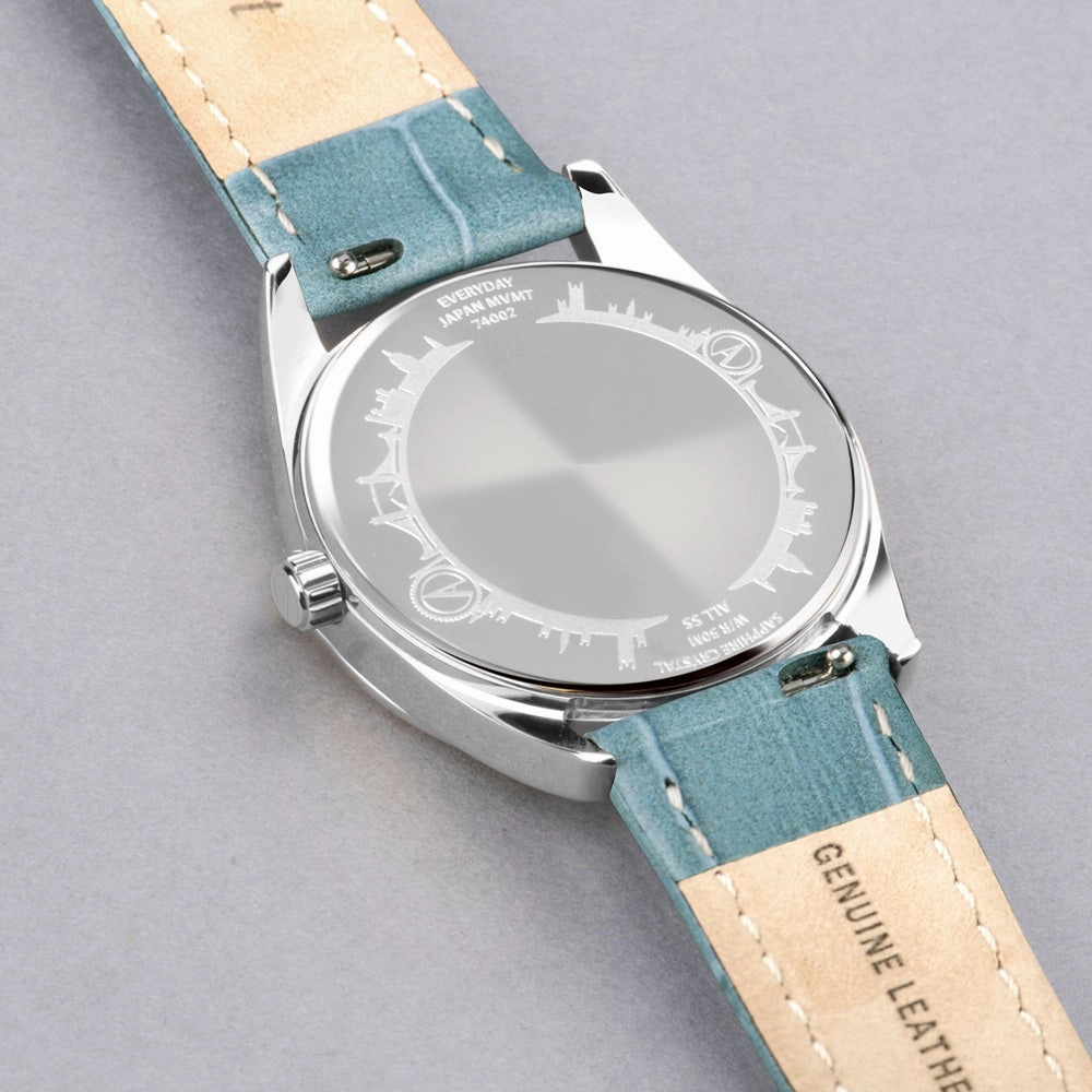 Accurist Everyday Ladies Watch Blue Leather Strap 74002X