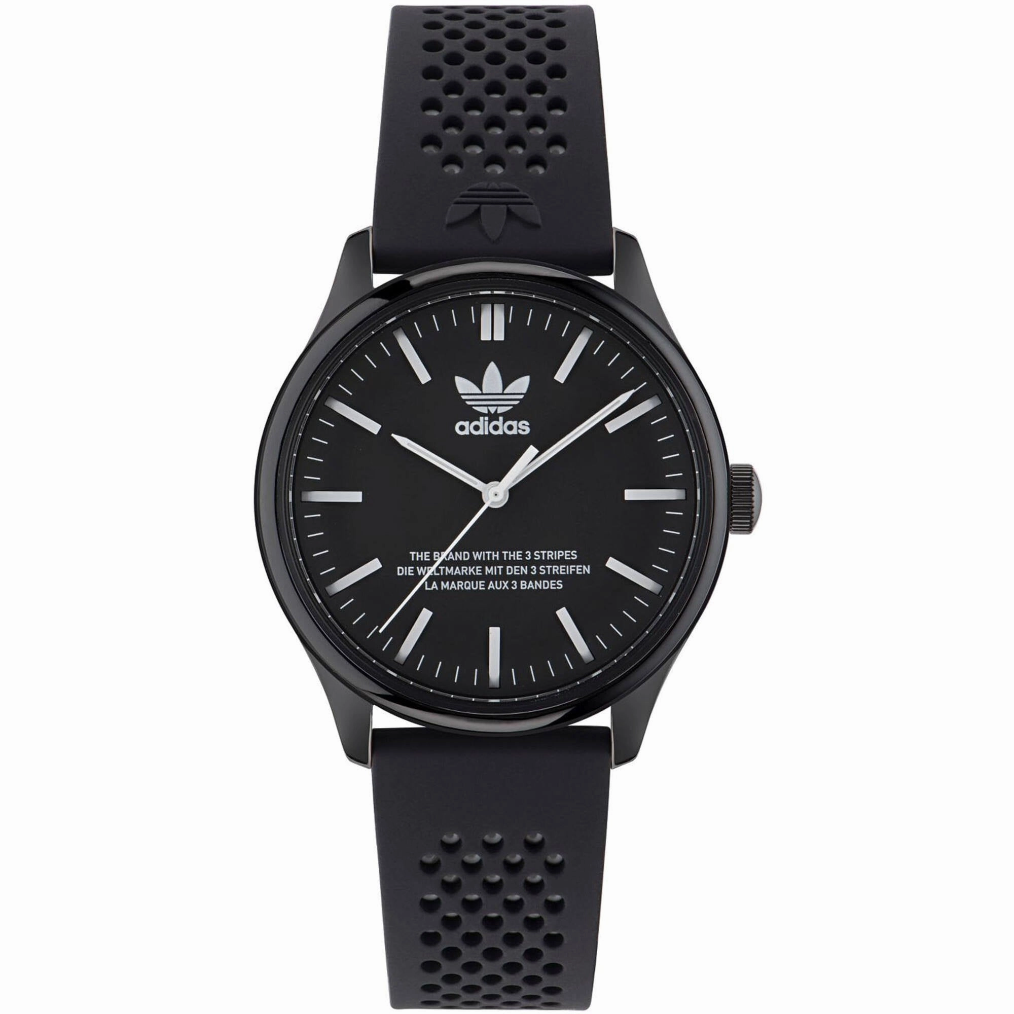 Adidas Men's Watch - Originals Quartz Black Dial Silicone Rubber Strap | AOSY23031