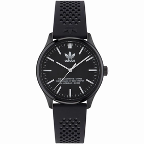 Adidas Men's Watch - Originals Quartz Black Dial Silicone Rubber Strap | AOSY23031