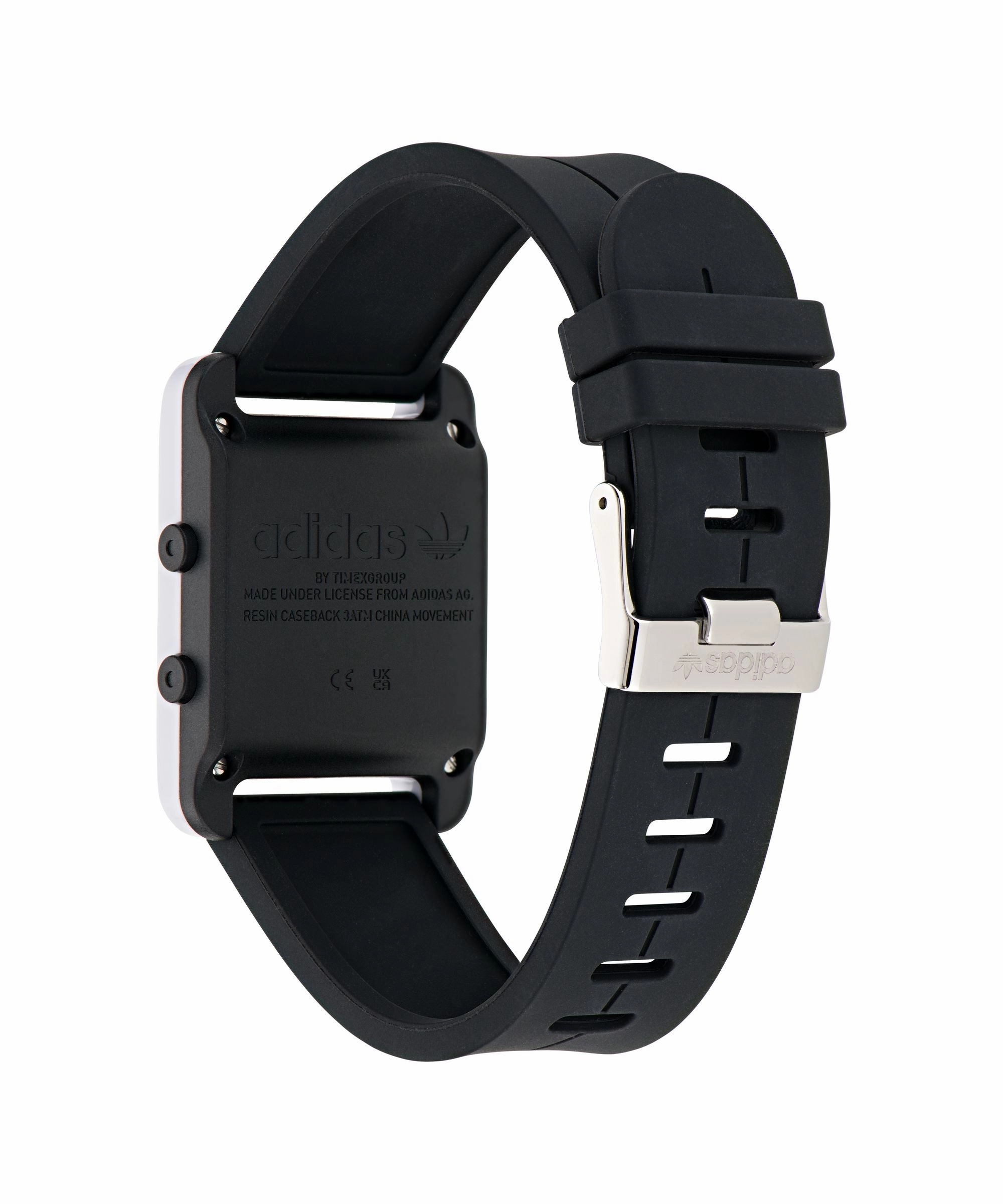 Adidas Originals Retro Pop One Black Silicone Strap Watch AOST23567