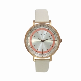Amity 3-Hand 34mm Leather Band