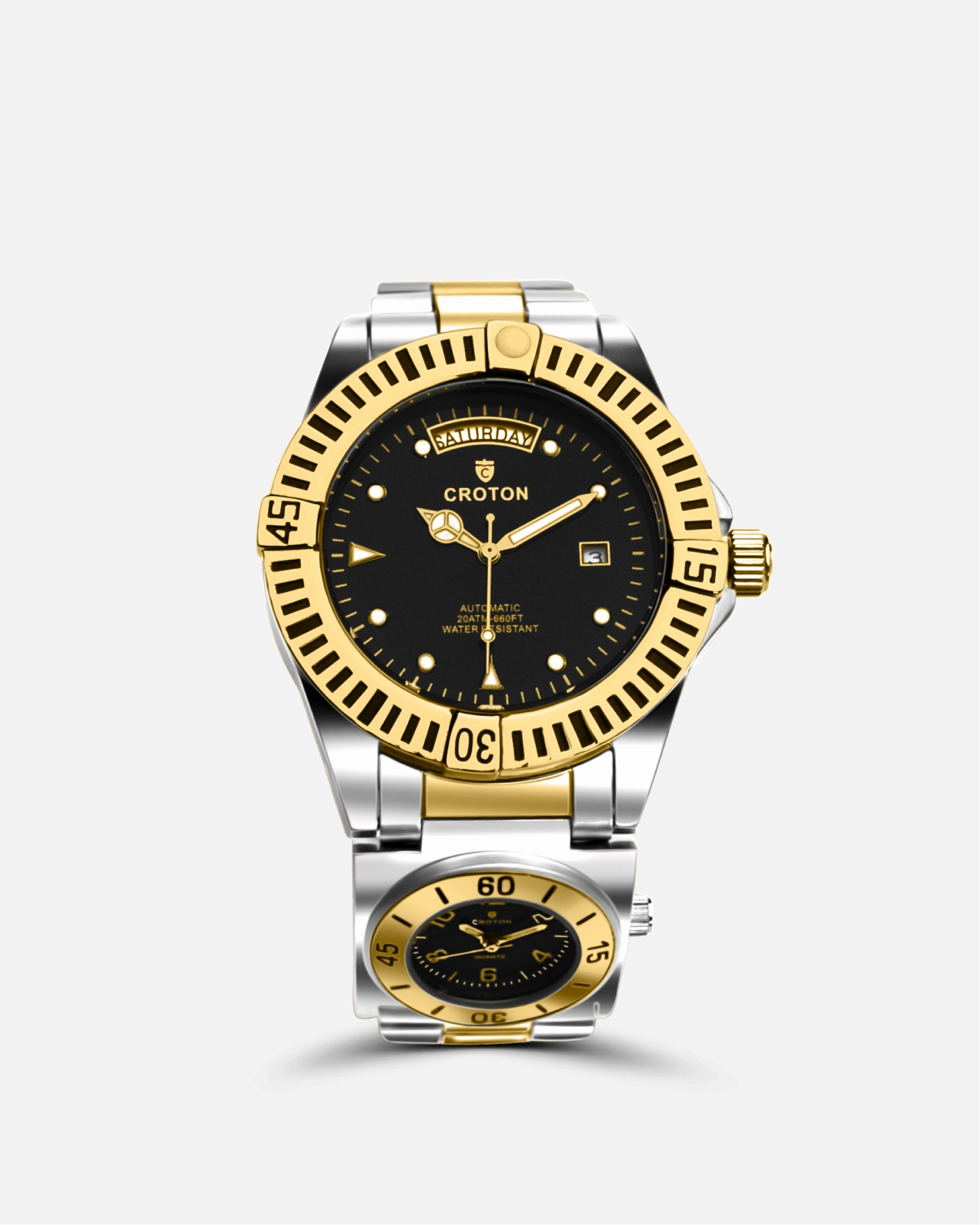 Arco Dual Dial & Time Zone Automatic Day/Date Mens