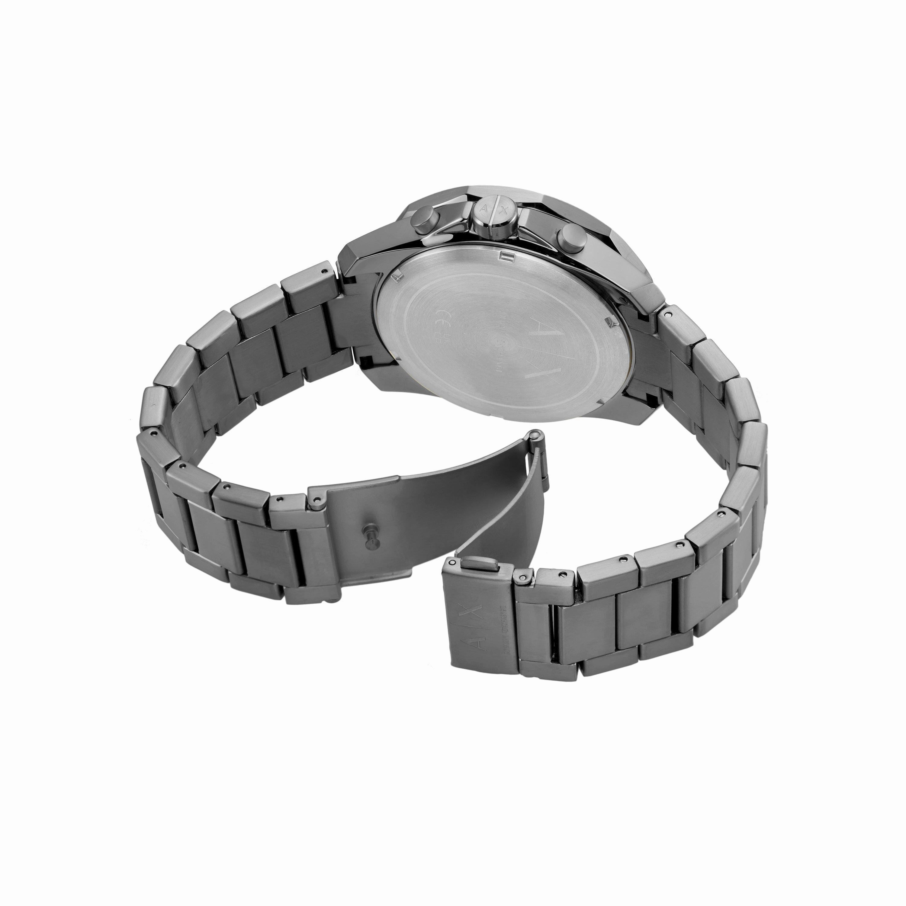 Armani Exchange Chronograph Gunmetal Stainless Steel Watch AX1959
