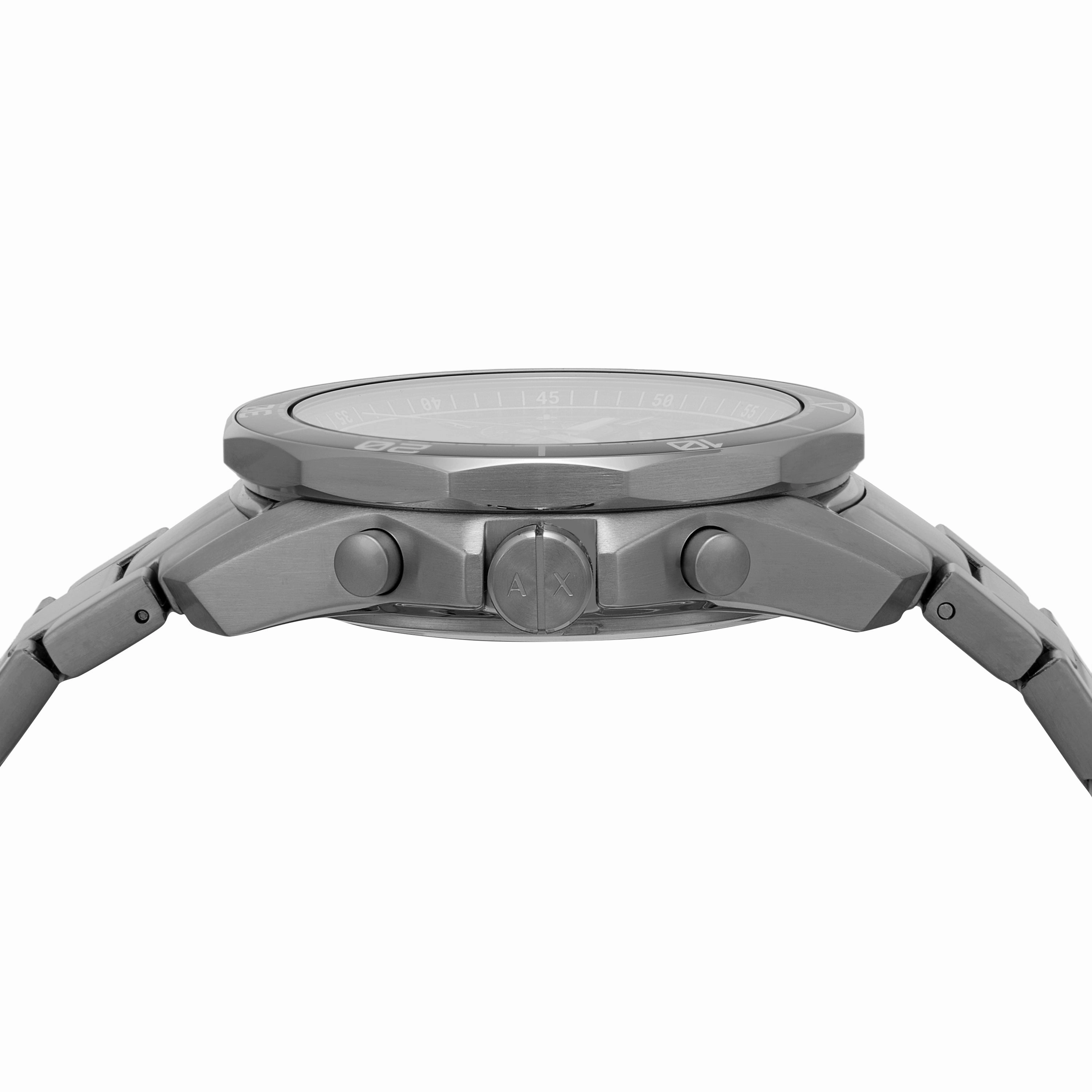 Armani Exchange Chronograph Gunmetal Stainless Steel Watch AX1959