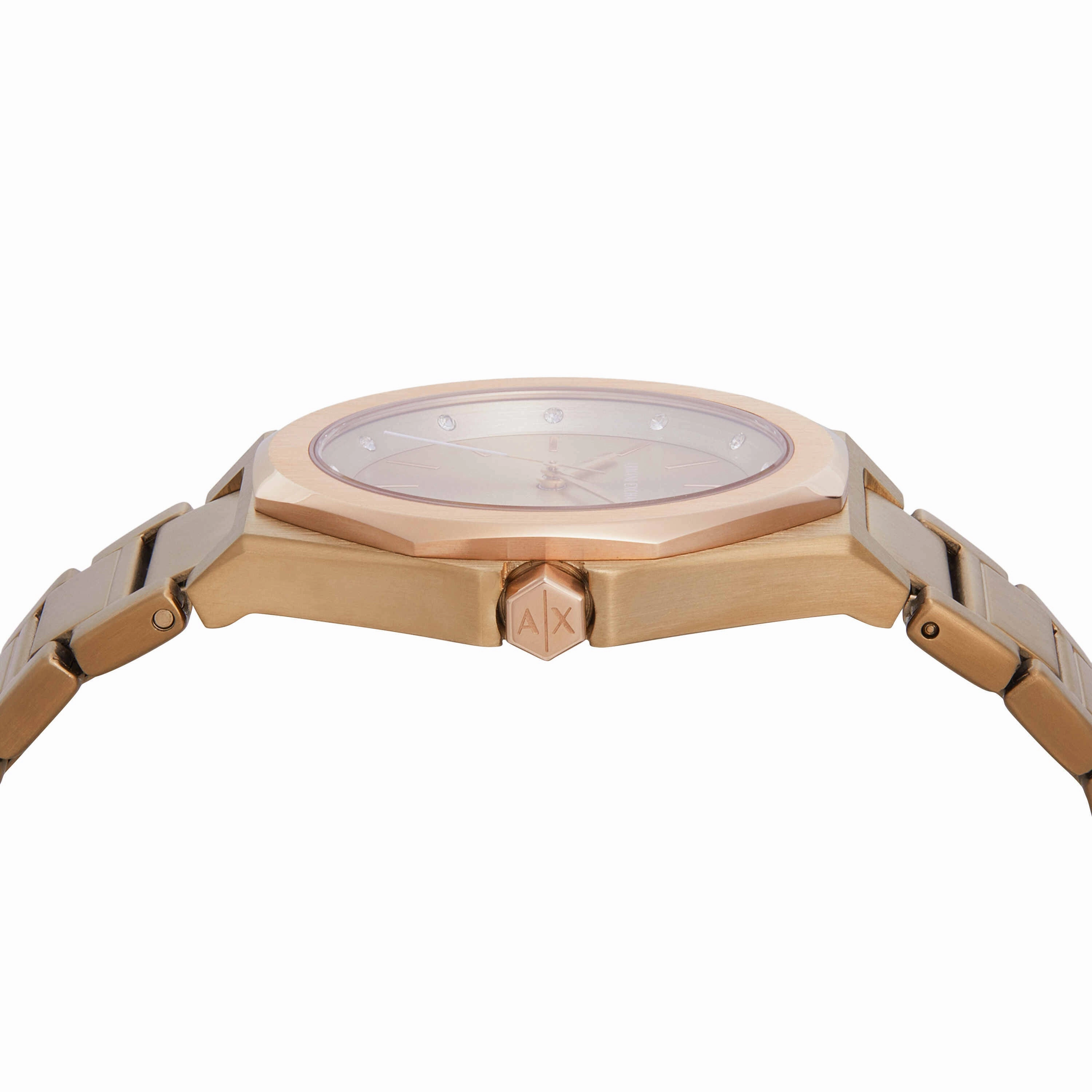 Armani Exchange Gold Tone Analogue Watch AX4616