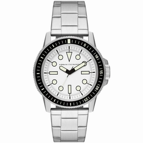 Armani Exchange Men's Watch - Classic Quartz Silver Tone Steel Bracelet | AX1853