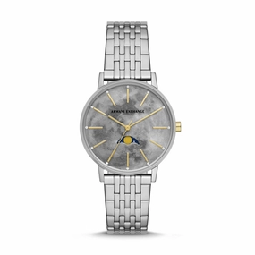 Armani Exchange Moonphase Multifunction Stainless Steel Watch AX5585