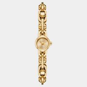 Astor Women Quartz Gold Dial Analog Stainless Steel Watch MK4871