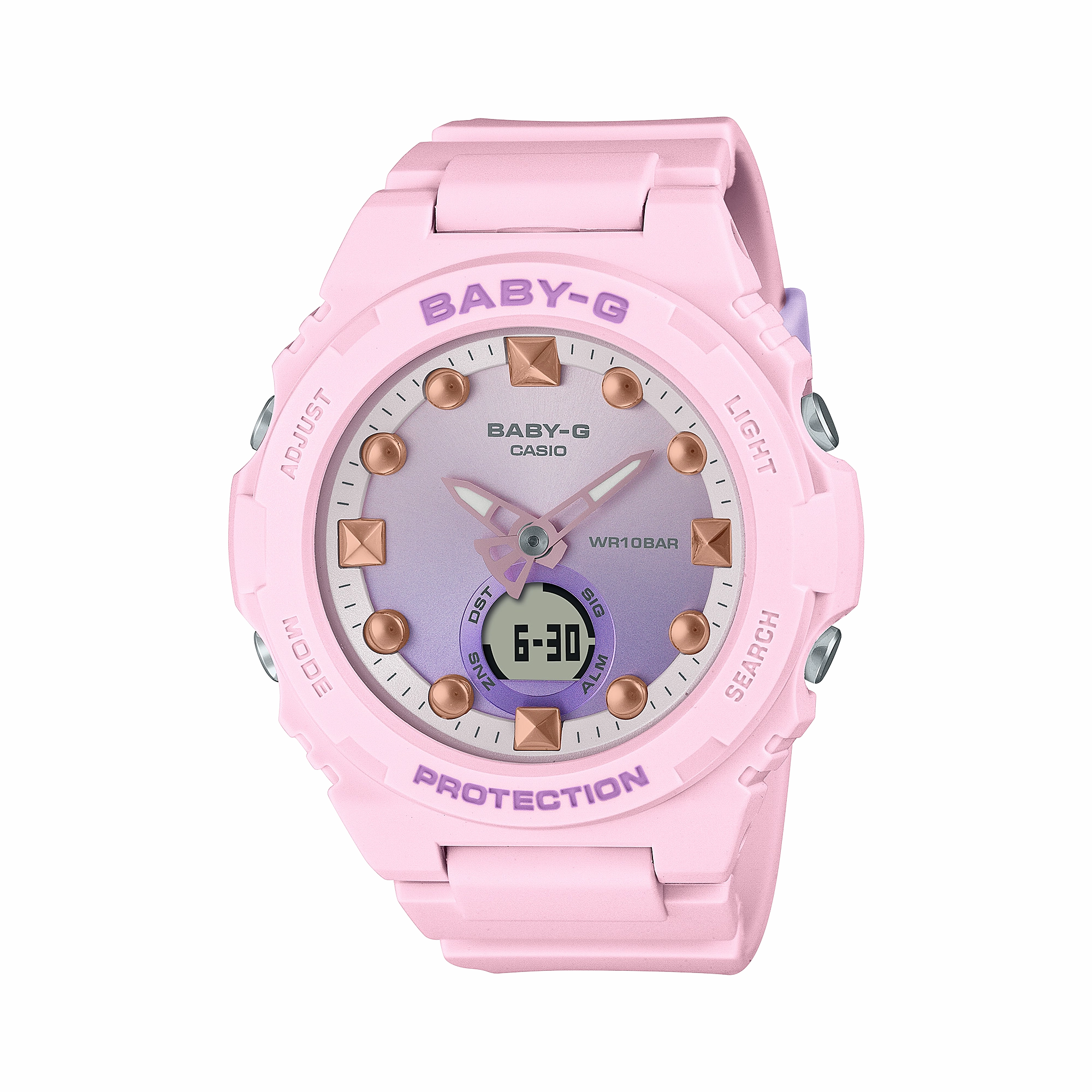 BABY-G Pink Resin Band Womens Watch BGA320-4A