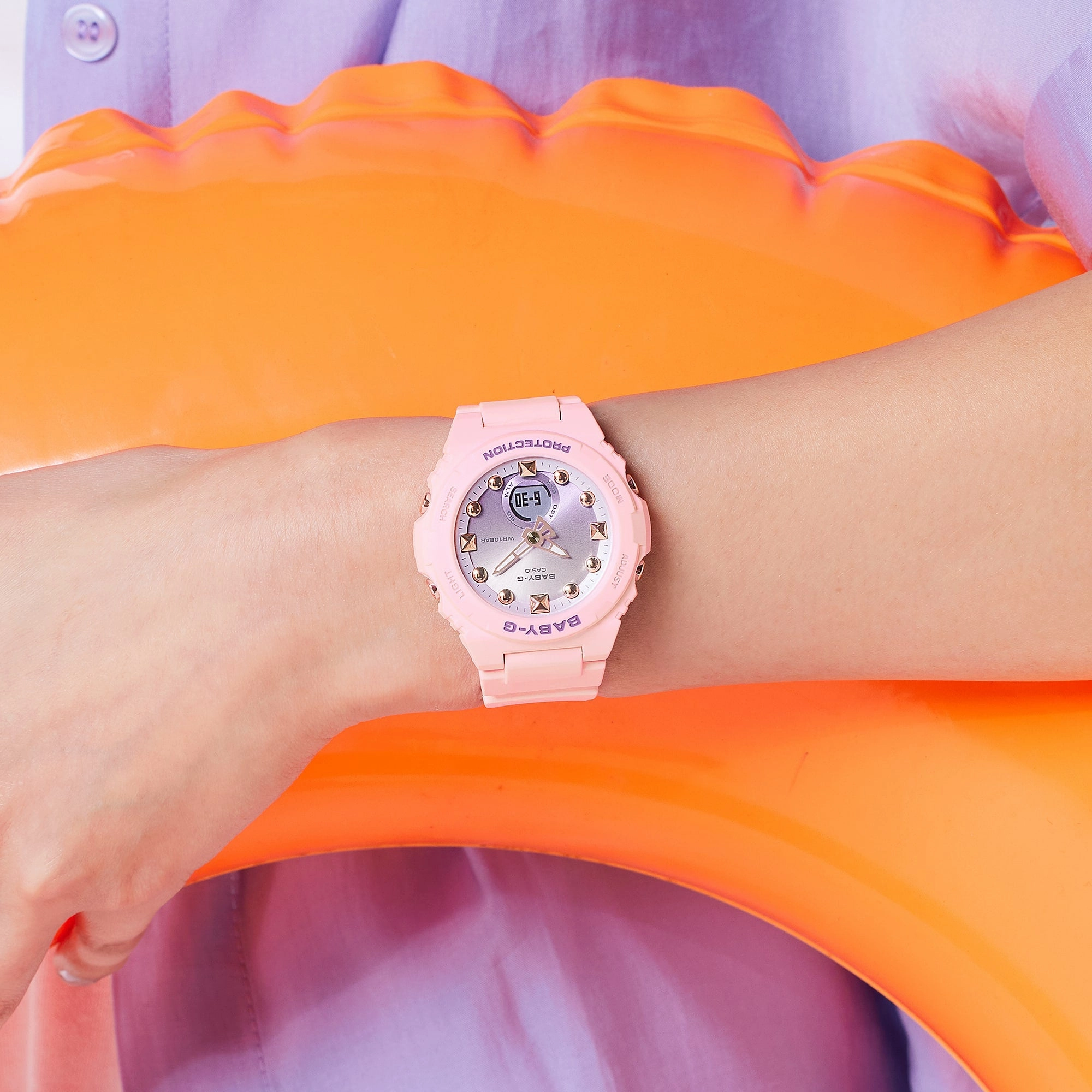 BABY-G Pink Resin Band Womens Watch BGA320-4A