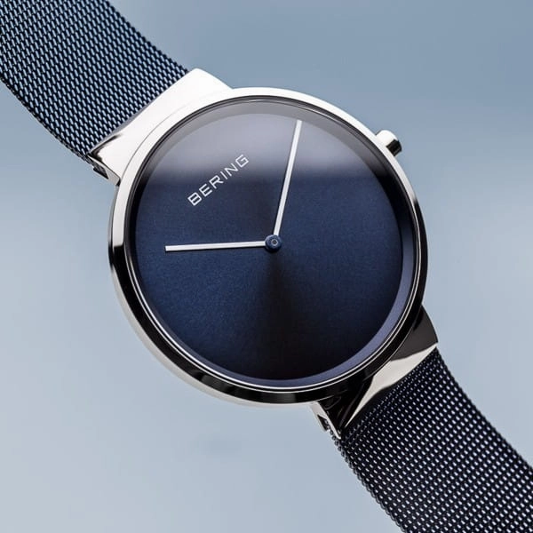 Bering 14539-307 Classic Blue Stainless Steel Mesh Strap Unisex Watches