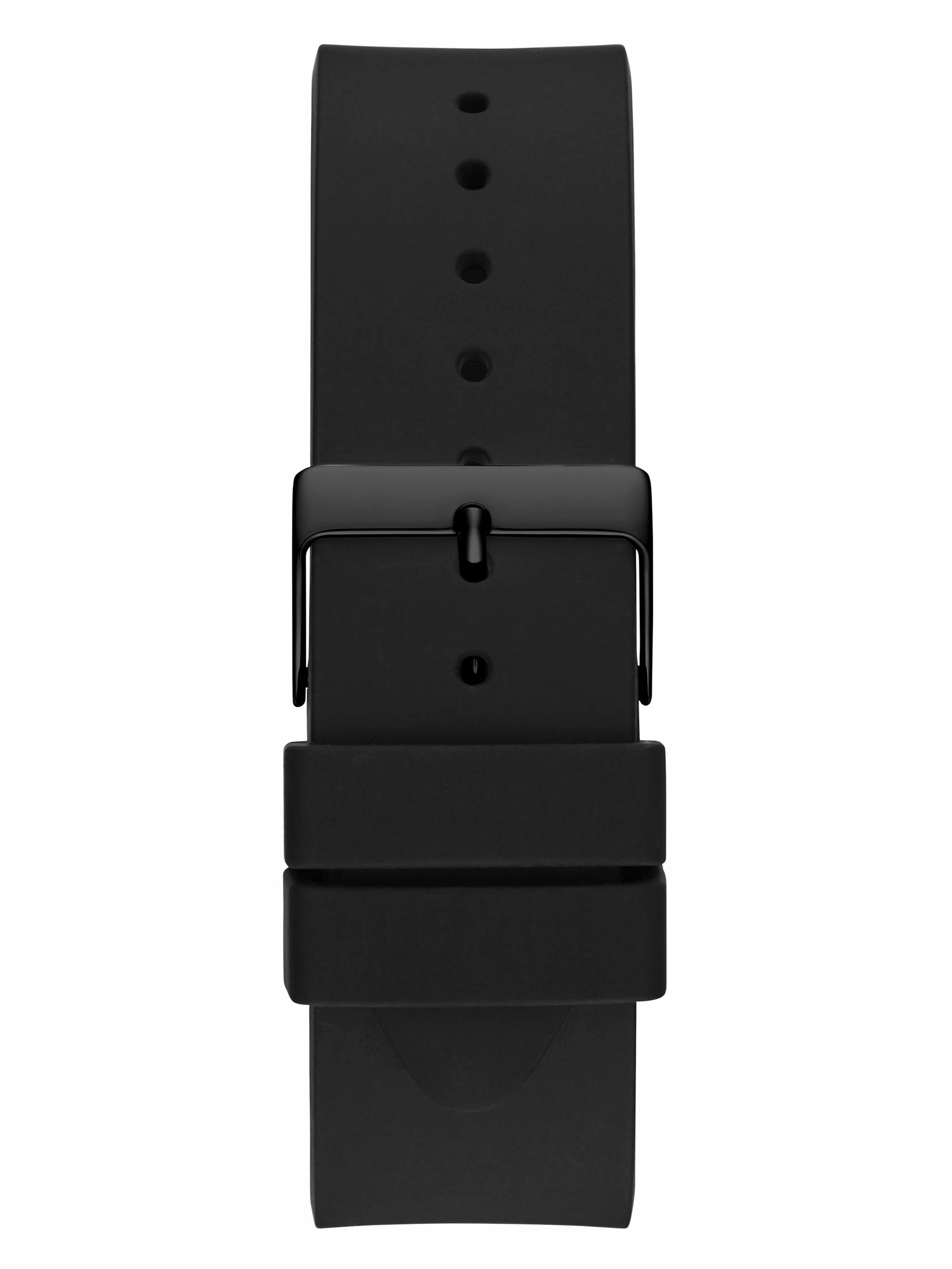 Black Cut-Through Logo Analog Watch