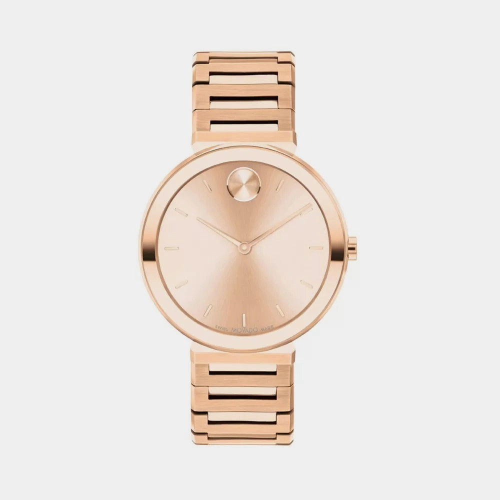 Bold Women's Rose Gold Analog Stainless Steel Watch 3601147