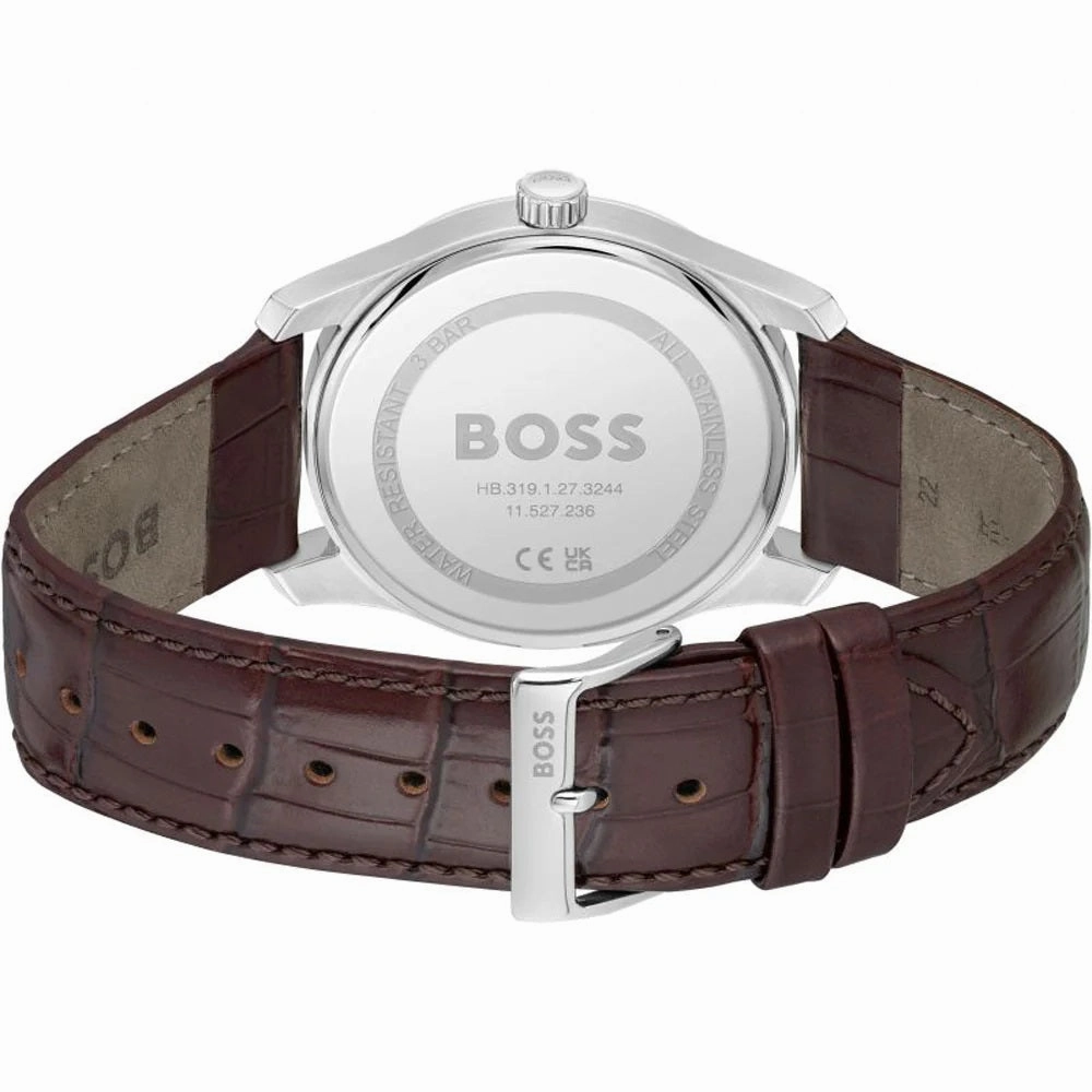 Boss Watches Principle Leather Strap Mens Watch 1514114