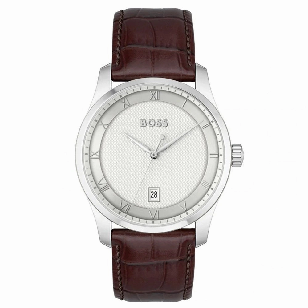 Boss Watches Principle Leather Strap Mens Watch 1514114