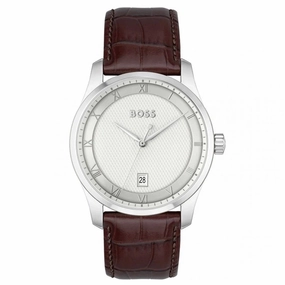 Boss Watches Principle Leather Strap Mens Watch 1514114
