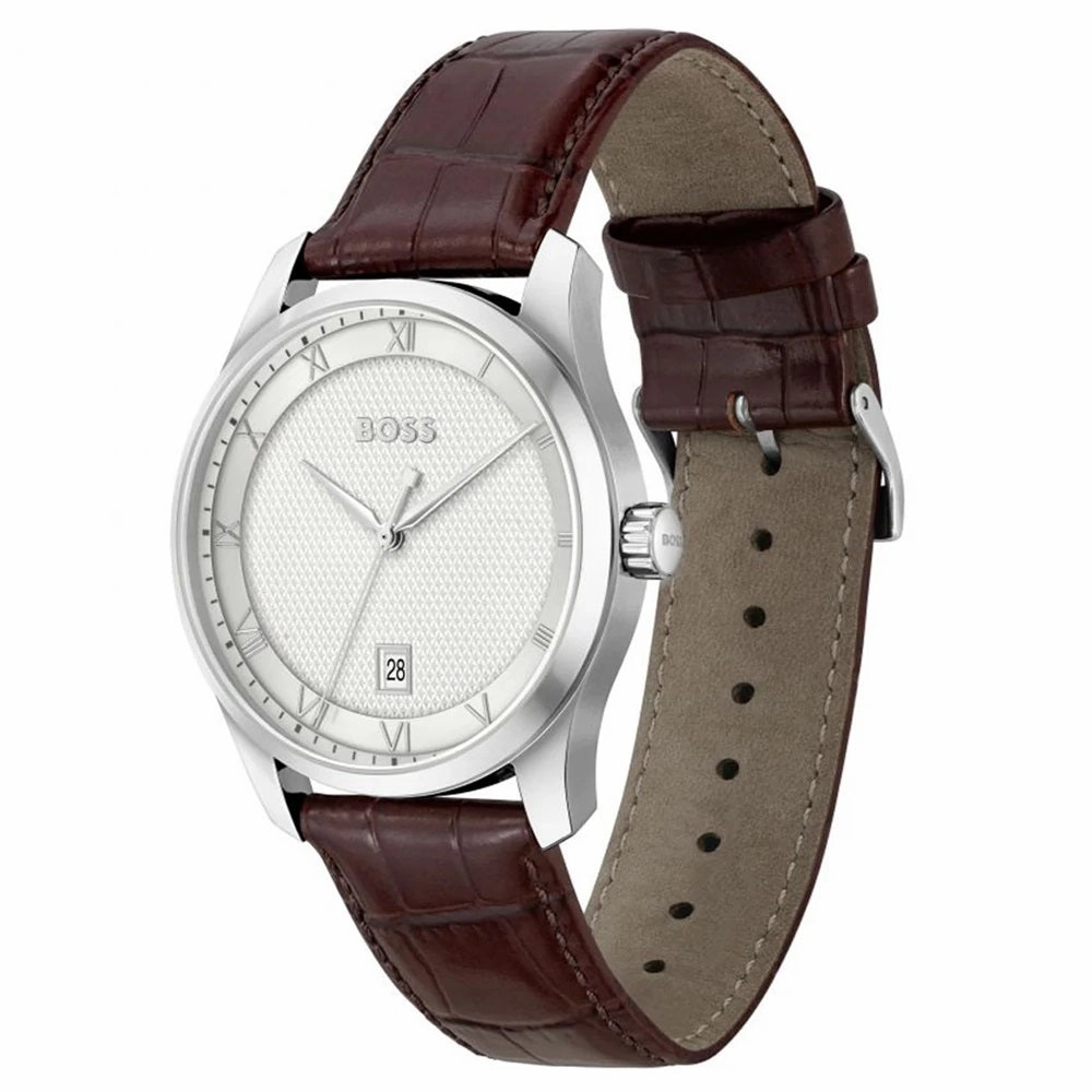 Boss Watches Principle Leather Strap Mens Watch 1514114
