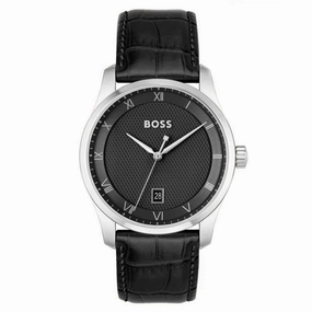 BOSS Watches Principle Leather Strap Mens Watch 1514122