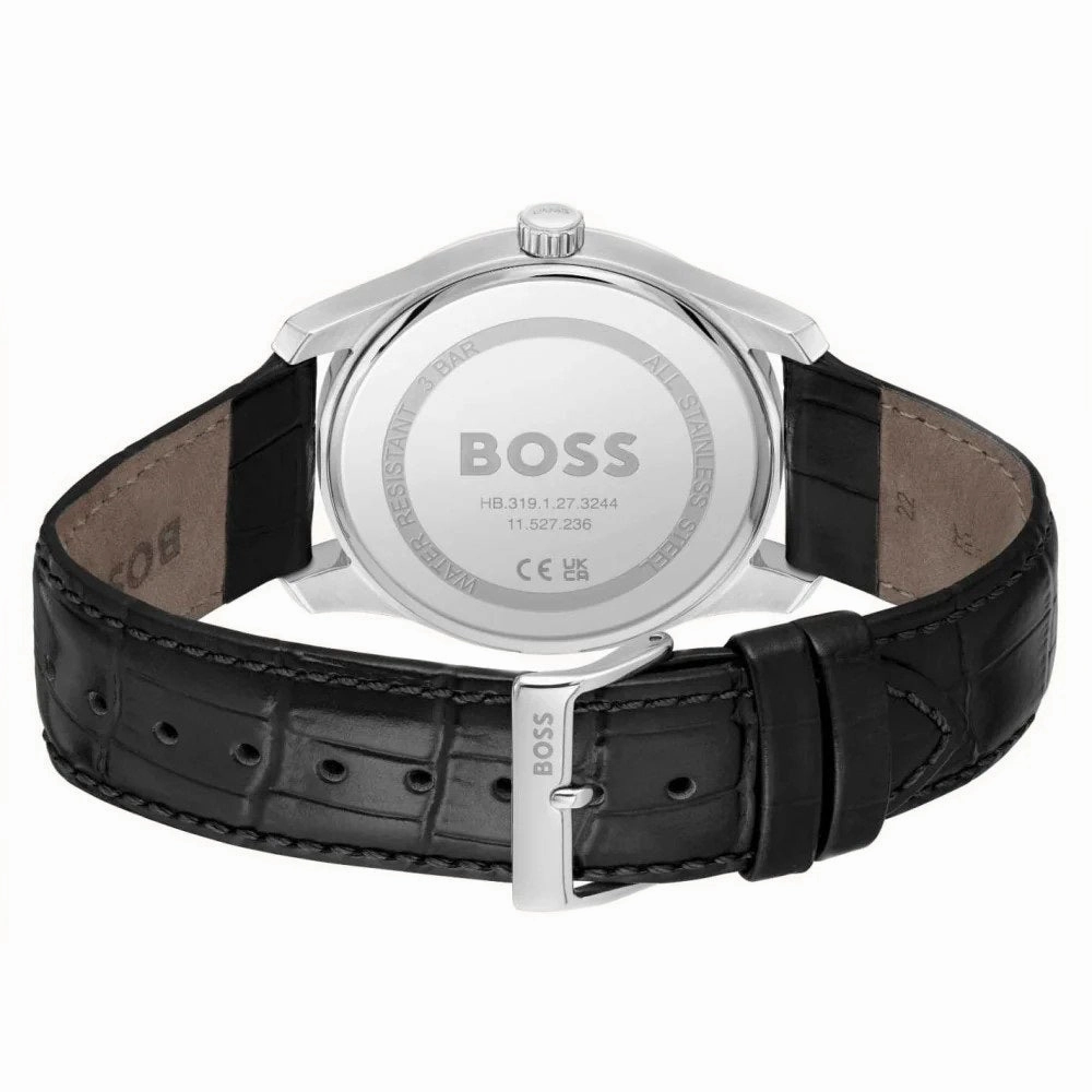 BOSS Watches Principle Leather Strap Mens Watch 1514122