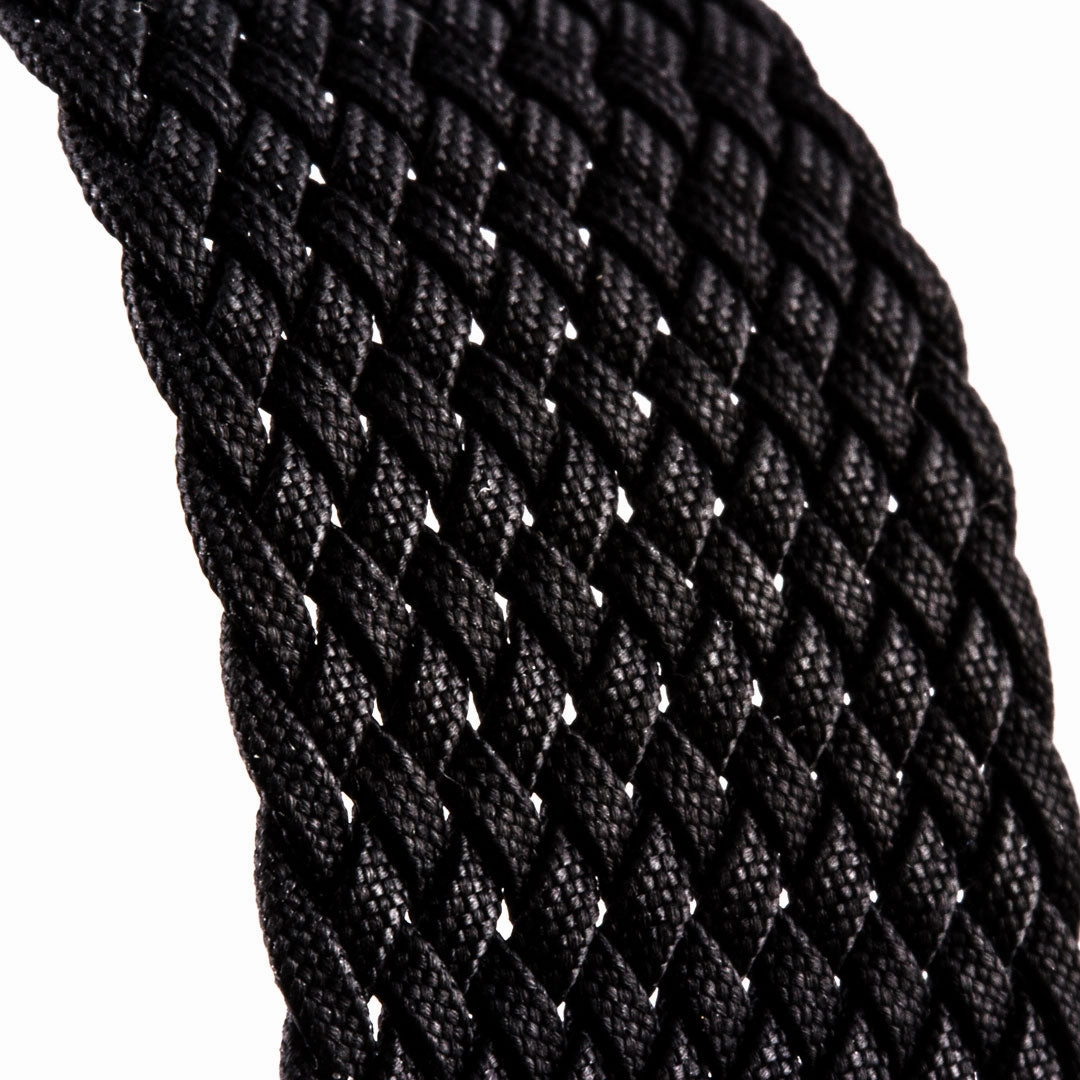 Braided nylon watch band (black, grey, blue, red, green, brown, orange, beige, yellow...)