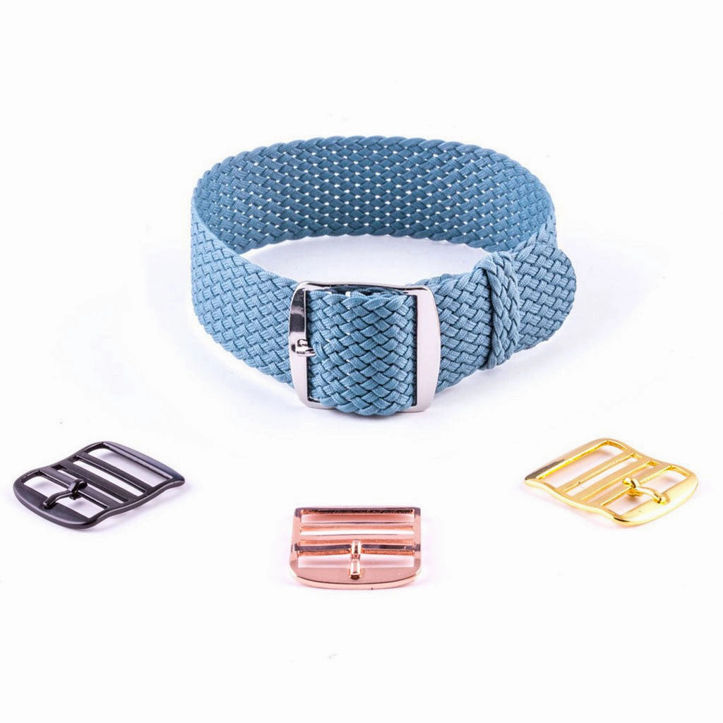 Braided Perlon watch strap (navy blue, brown, grey, black, white, green, red, blue jean...)