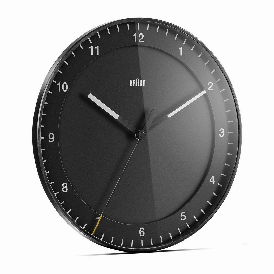 Braun Classic Analogue Wall Clock 30cm Black