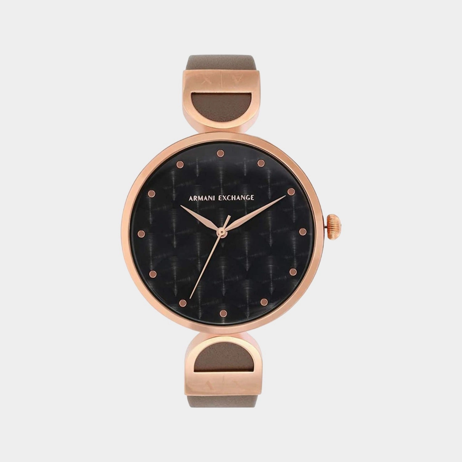 Brooke Women's Black Dial Analog Leather Watch AX5329