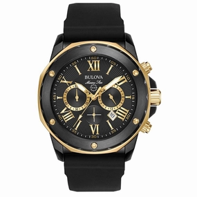 Bulova Men's Marine Star Black Dial Watch