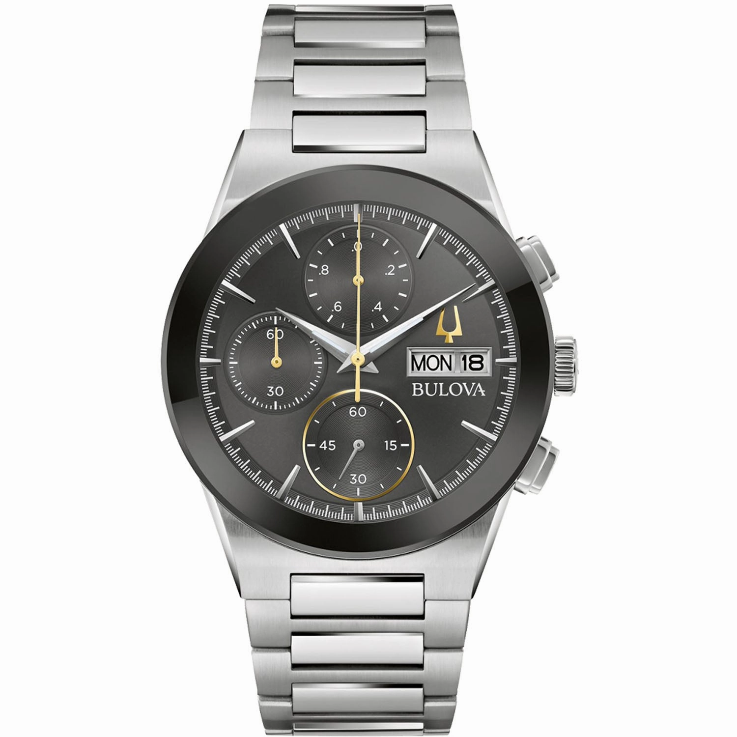 Bulova Men's Milennia Black Dial Watch
