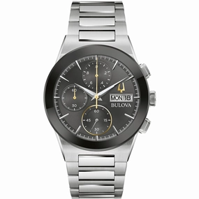 Bulova Men's Milennia Black Dial Watch