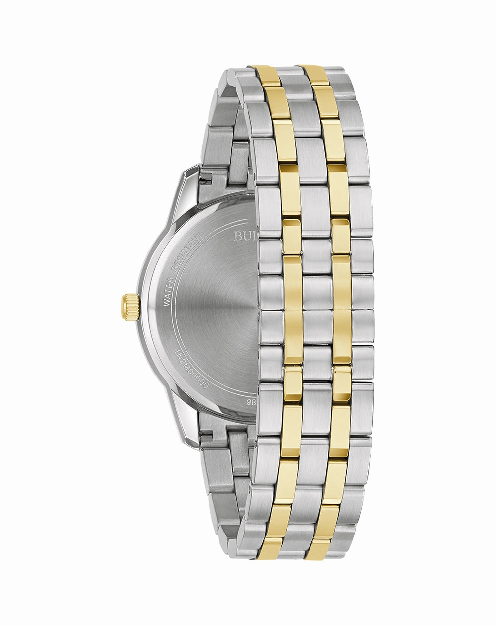 Bulova Sutton Collection Men's Silver and Gold Watch 98B385