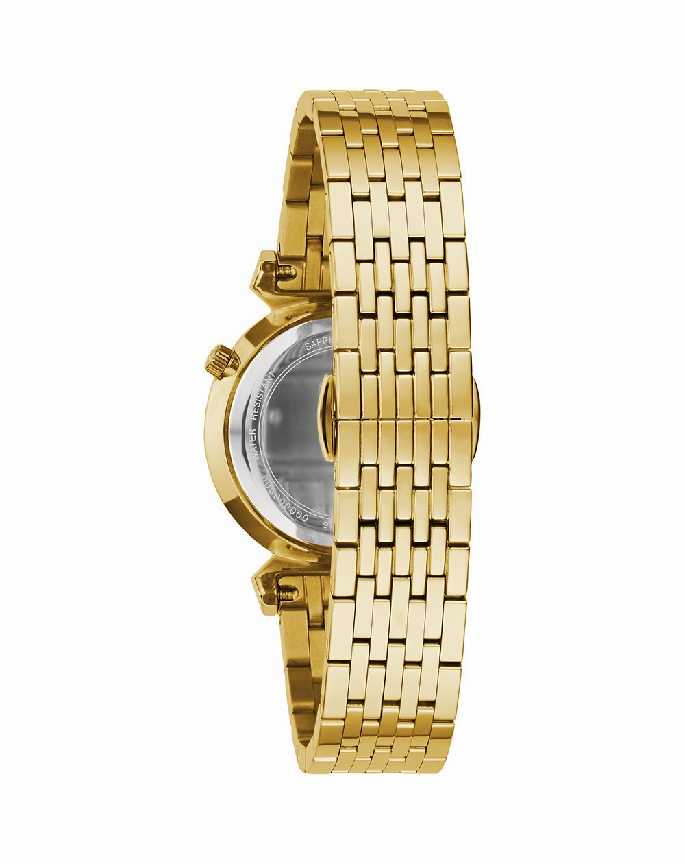 Bulova White Dial Stainless Steel Diamond Bracelet Watch 97P149