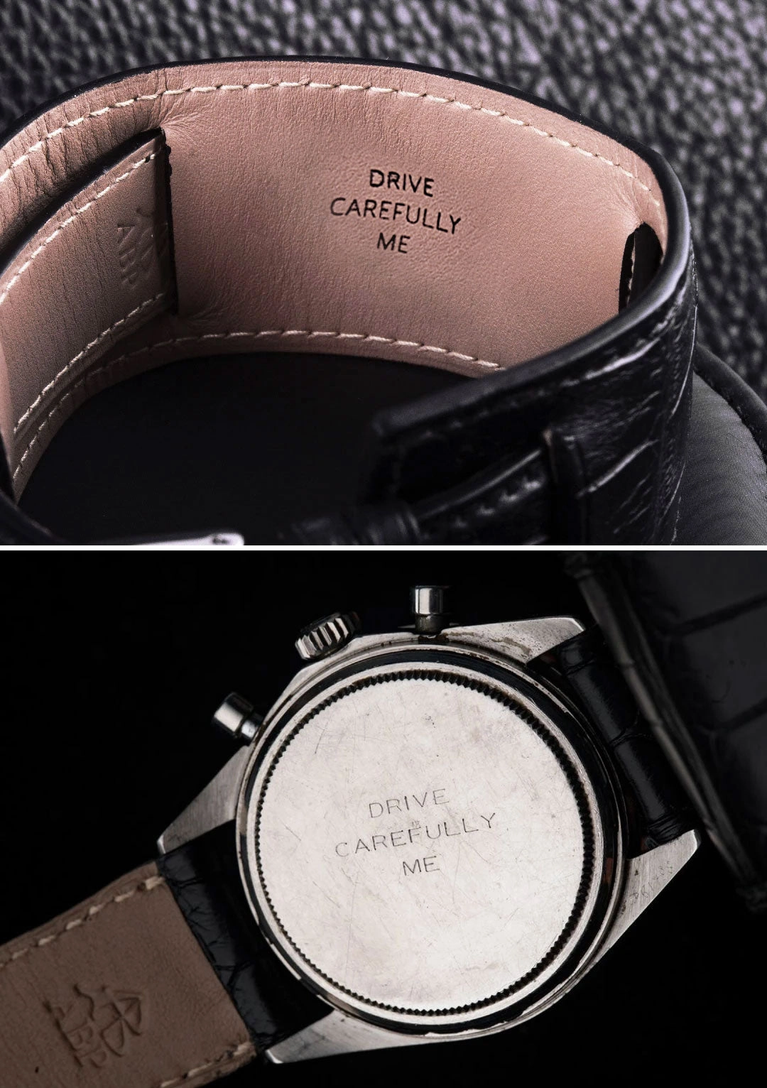 Bund vintage "Paul Newman" - Leather watch band - Alligator (black, brown, grey, blue)