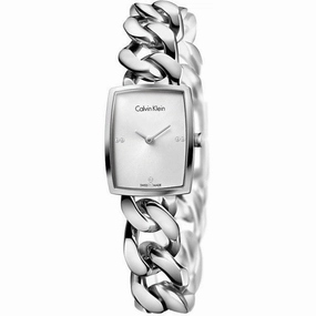 Calvin Klein - Amaze orologio donna argento con diamanti K5D2S12X (2 misure disponibili)