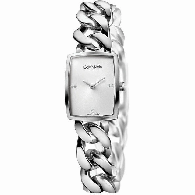 Calvin Klein - Amaze orologio donna argento con diamanti K5D2S12X (2 misure disponibili)