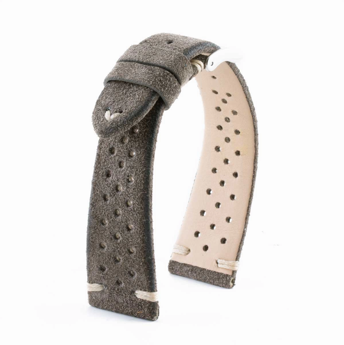 Capsule Collection - "Driver" leather watch strap - Calf (grey, brown, black, yellow)